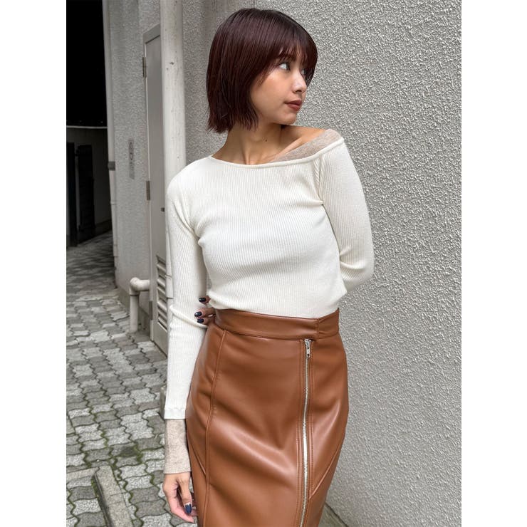 レイヤードワンショルニット | MURUA | 詳細画像2 