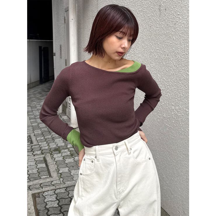 レイヤードワンショルニット | MURUA | 詳細画像22 