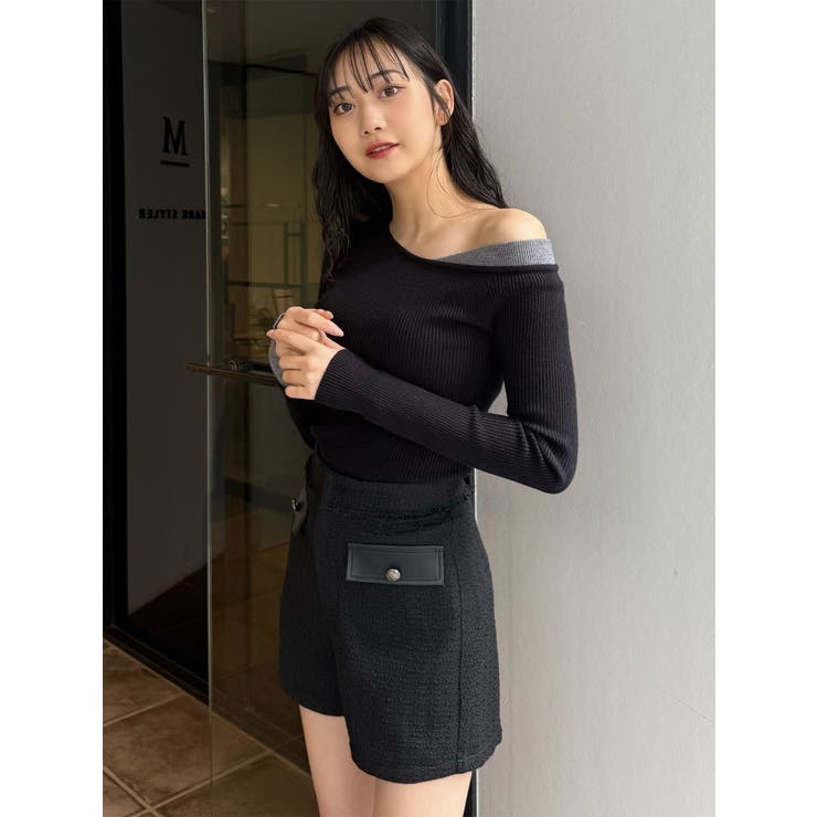 レイヤードワンショルニット | MURUA | 詳細画像7 