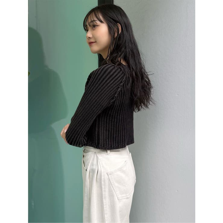 ブリーチVネッククロップドニット | MURUA | 詳細画像10 