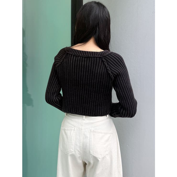 ブリーチVネッククロップドニット | MURUA | 詳細画像11 