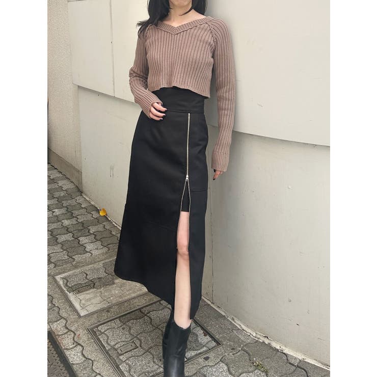 ブリーチVネッククロップドニット | MURUA | 詳細画像16 