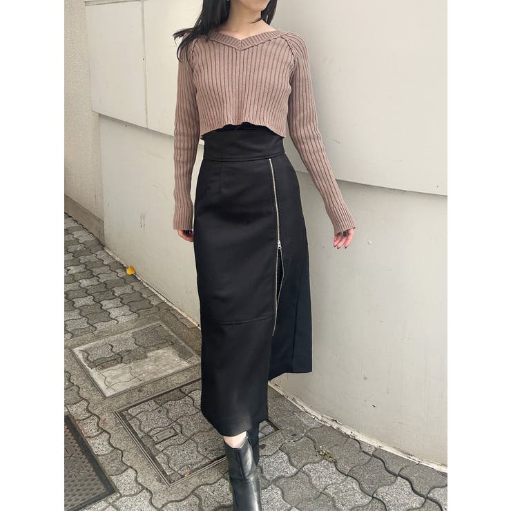 ブリーチVネッククロップドニット | MURUA | 詳細画像21 