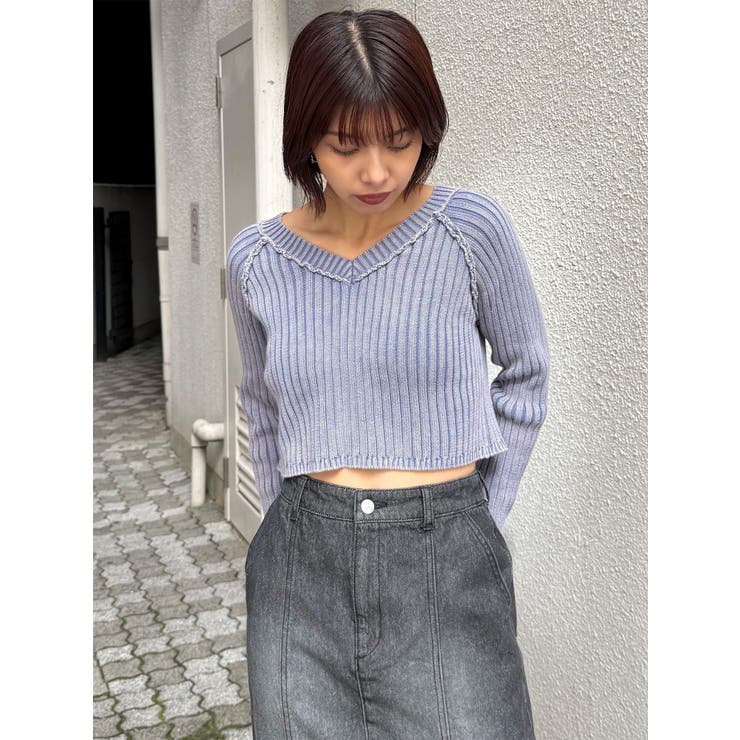 ブリーチVネッククロップドニット | MURUA | 詳細画像5 
