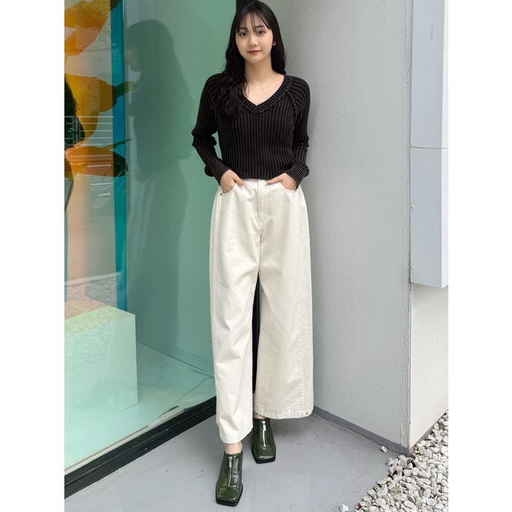 ブリーチVネッククロップドニット | MURUA | 詳細画像8 