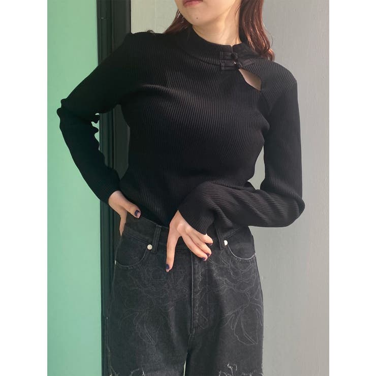 チャイナリブニット | MURUA | 詳細画像23 