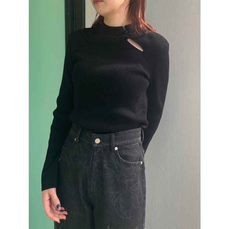 チャイナリブニット | MURUA | 詳細画像24 