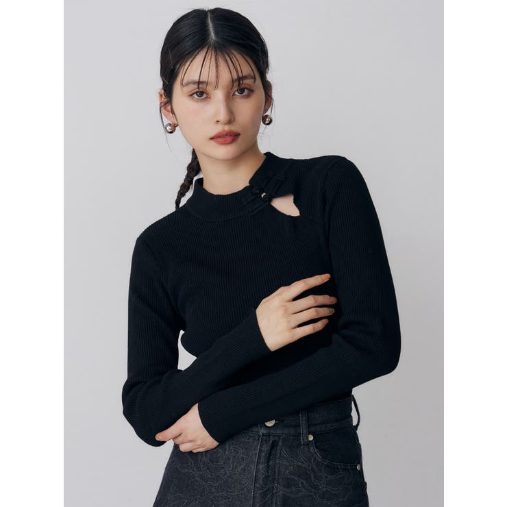 チャイナリブニット | MURUA | 詳細画像4 