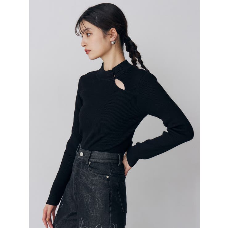 チャイナリブニット | MURUA | 詳細画像5 