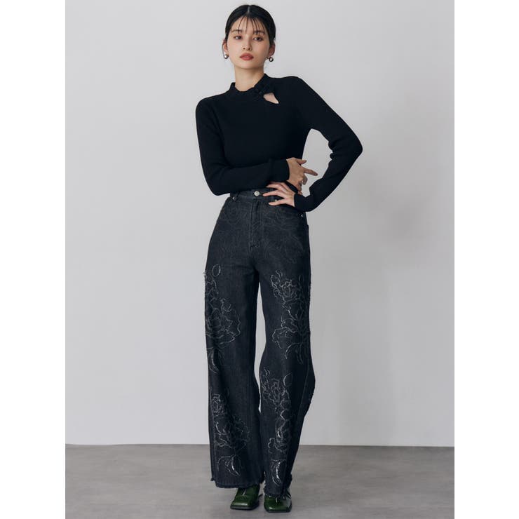 チャイナリブニット | MURUA | 詳細画像7 