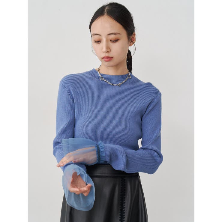 チュールカフスリブニット | MURUA | 詳細画像18 