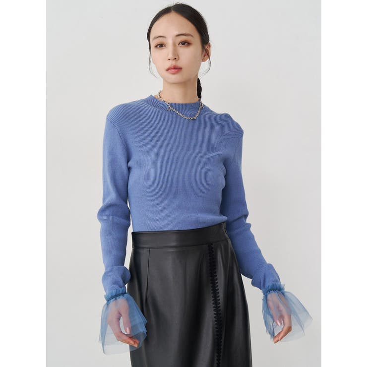 チュールカフスリブニット | MURUA | 詳細画像19 