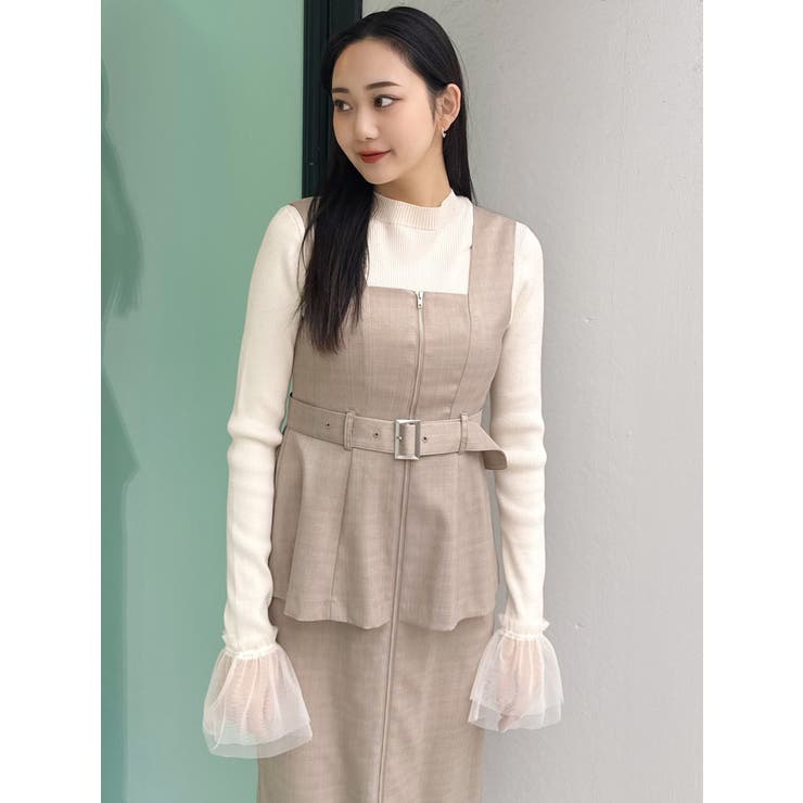 チュールカフスリブニット | MURUA | 詳細画像32 