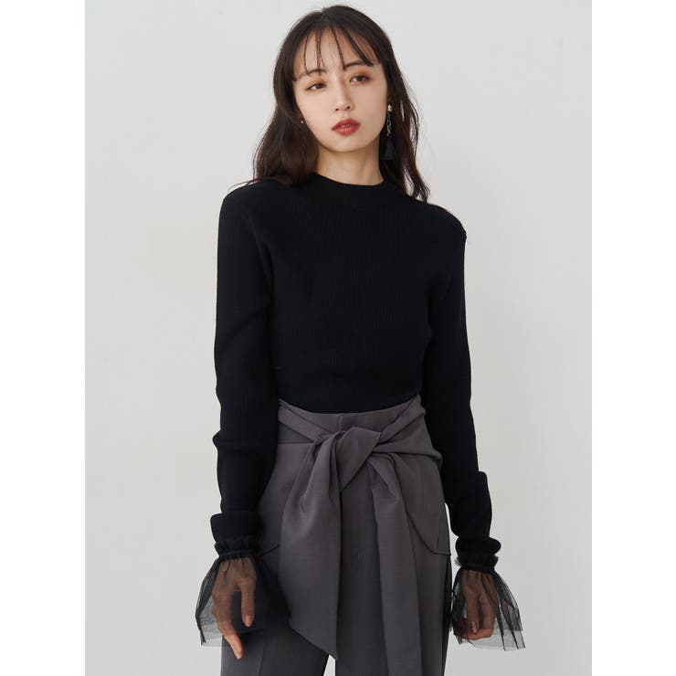 チュールカフスリブニット | MURUA | 詳細画像7 