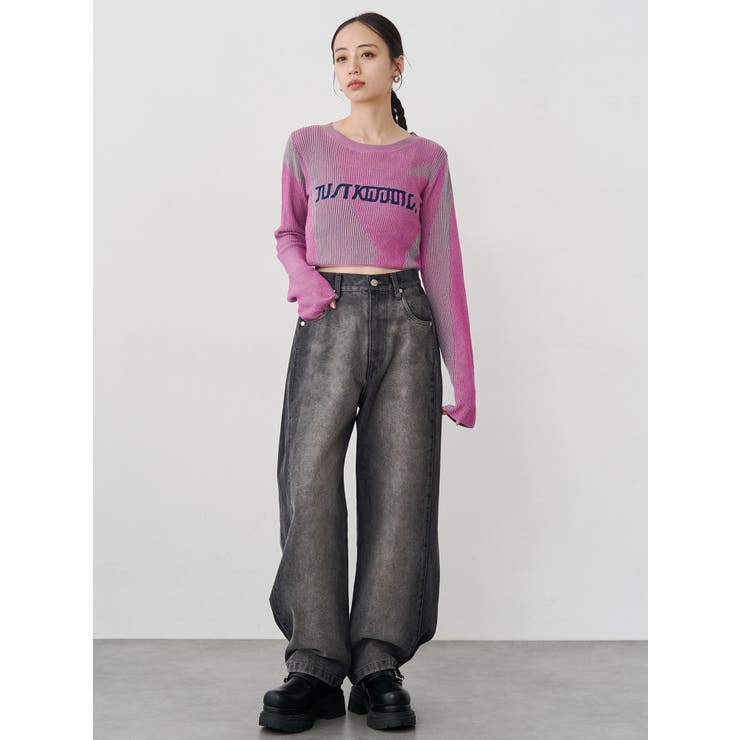 ロゴアップリケランダムニット | MURUA | 詳細画像15 