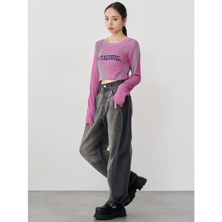 ロゴアップリケランダムニット | MURUA | 詳細画像16 