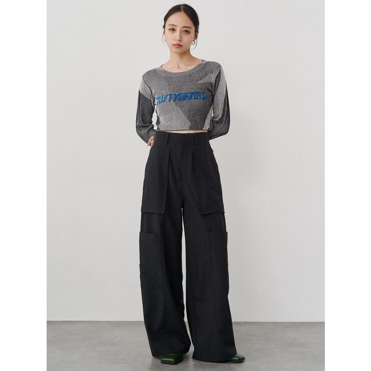 ロゴアップリケランダムニット | MURUA | 詳細画像6 