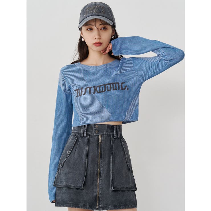 ロゴアップリケランダムニット | MURUA | 詳細画像8 