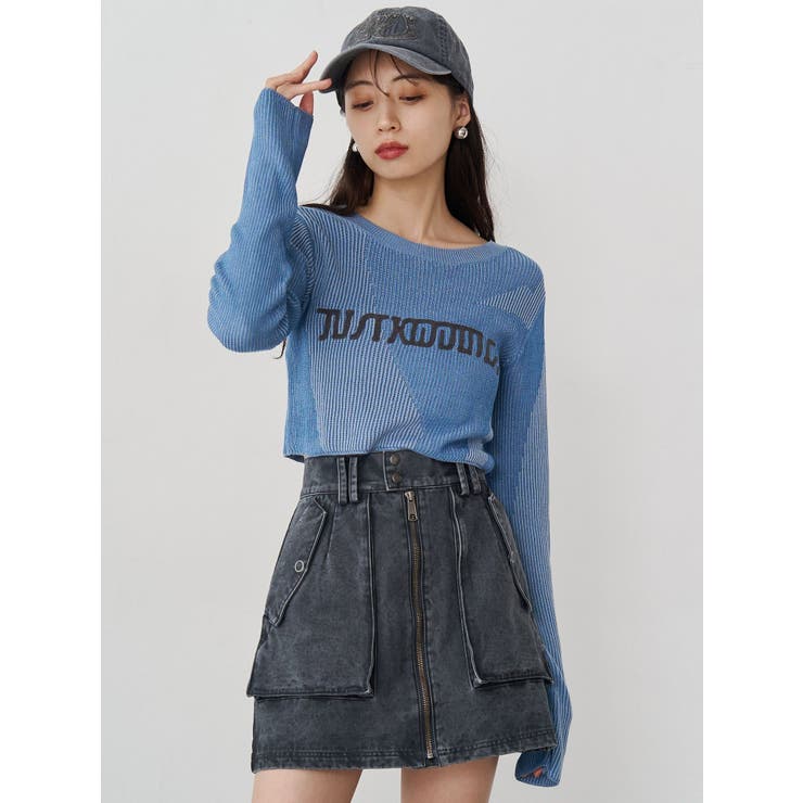 ロゴアップリケランダムニット | MURUA | 詳細画像9 