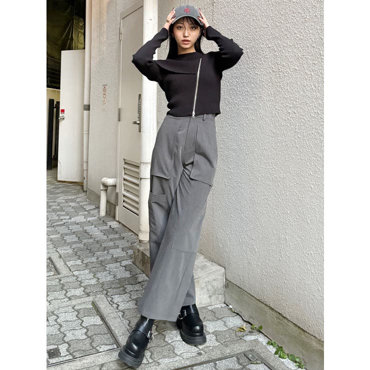 ワンショルダーZIPニット | MURUA | 詳細画像28 