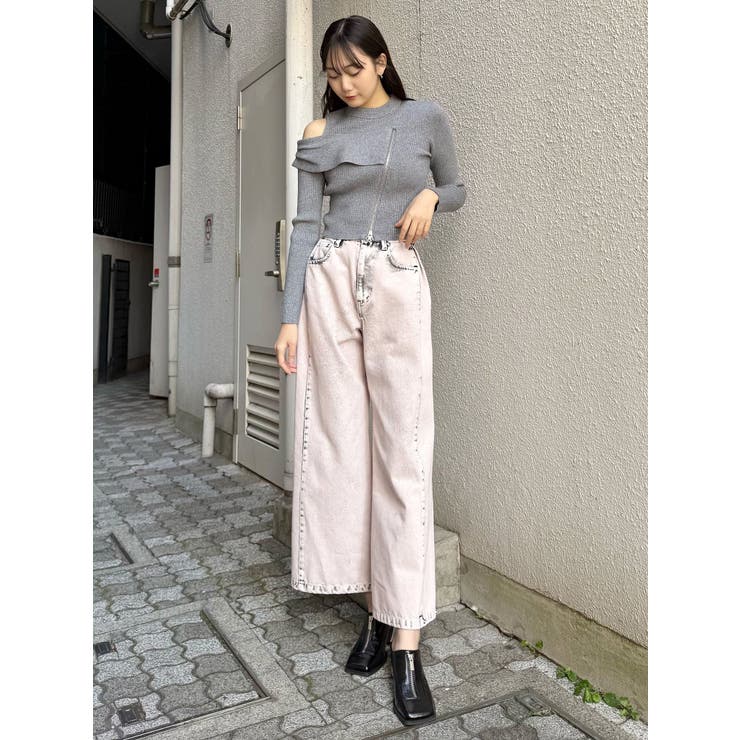 ワンショルダーZIPニット | MURUA | 詳細画像33 