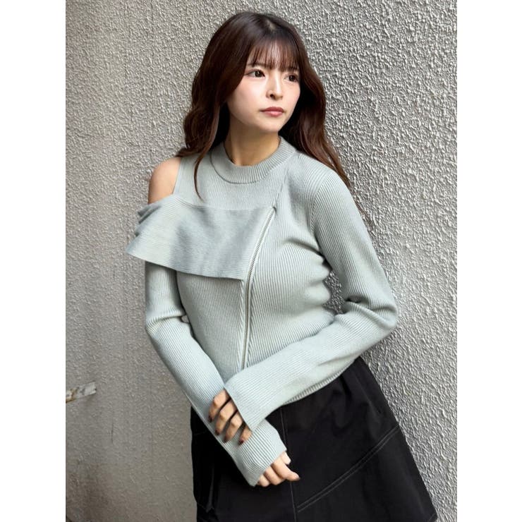 ワンショルダーZIPニット | MURUA | 詳細画像41 