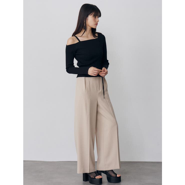 ワンショルダーレースアップニット | MURUA | 詳細画像10 