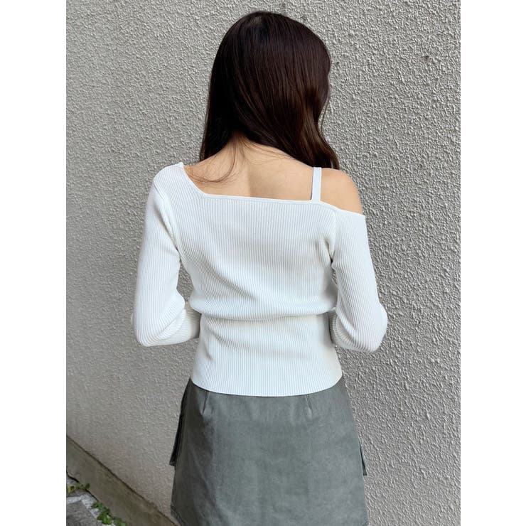 ワンショルダーレースアップニット | MURUA | 詳細画像27 