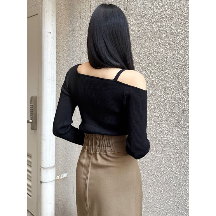 ワンショルダーレースアップニット | MURUA | 詳細画像31 