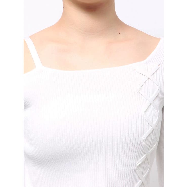 ワンショルダーレースアップニット | MURUA | 詳細画像45 