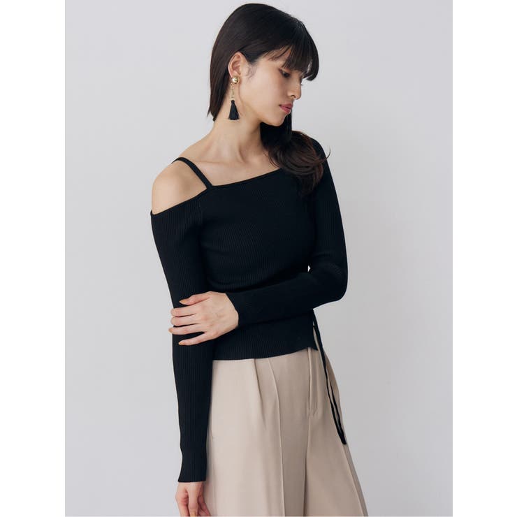 ワンショルダーレースアップニット | MURUA | 詳細画像7 