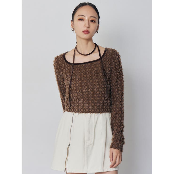 リボンタイフェザートップス | MURUA | 詳細画像13 