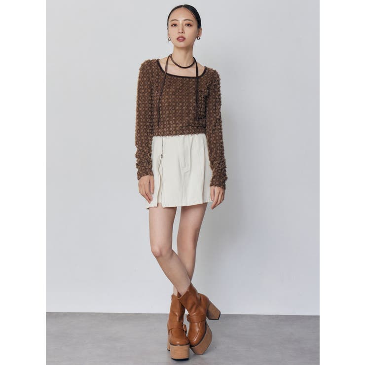 リボンタイフェザートップス | MURUA | 詳細画像14 