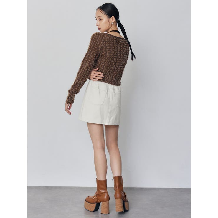 リボンタイフェザートップス | MURUA | 詳細画像16 