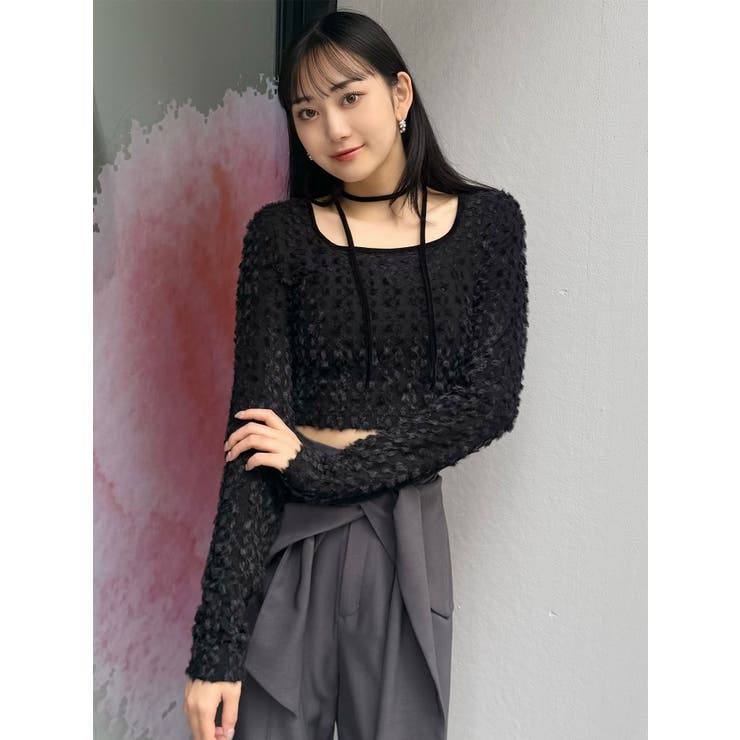 リボンタイフェザートップス | MURUA | 詳細画像17 