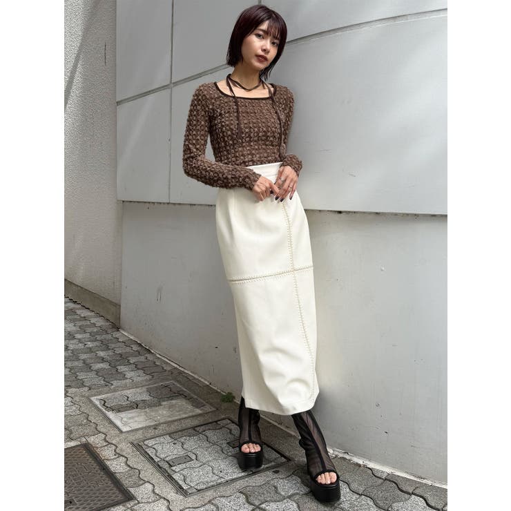 リボンタイフェザートップス | MURUA | 詳細画像23 