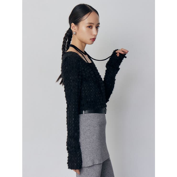 リボンタイフェザートップス | MURUA | 詳細画像5 