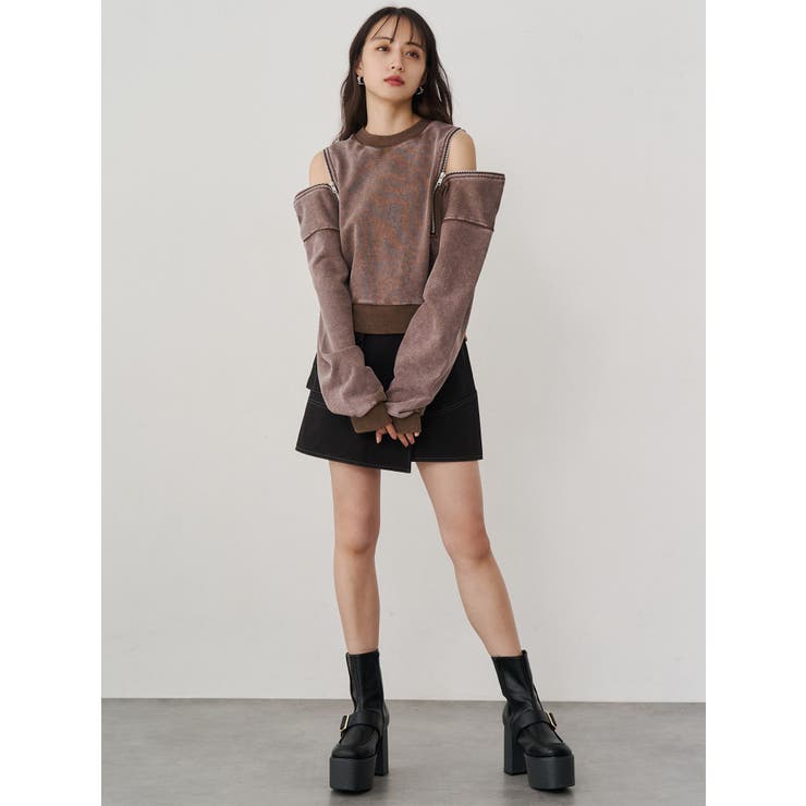 2WAYジップスウェット | MURUA | 詳細画像15 