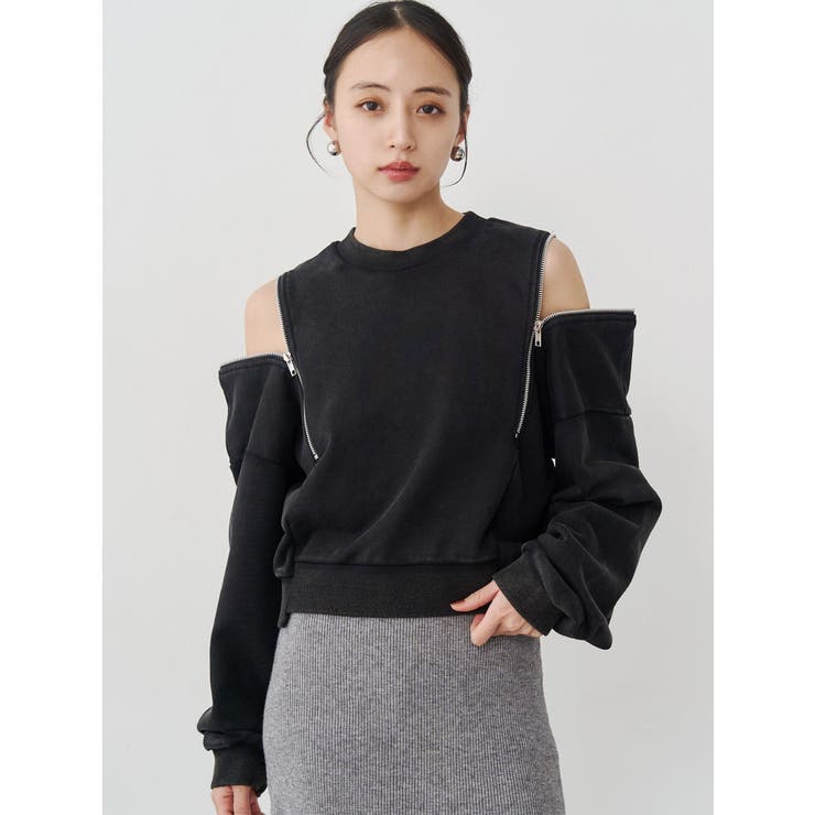 2WAYジップスウェット | MURUA | 詳細画像4 