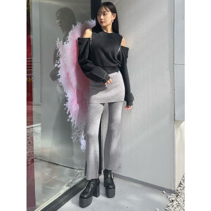 2WAYジップスウェット | MURUA | 詳細画像8 