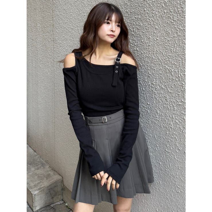 アシメデザインベルトトップス | MURUA | 詳細画像2 