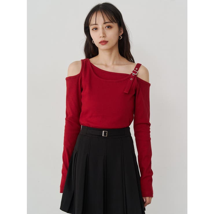 アシメデザインベルトトップス | MURUA | 詳細画像3 