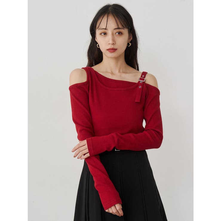 アシメデザインベルトトップス | MURUA | 詳細画像6 