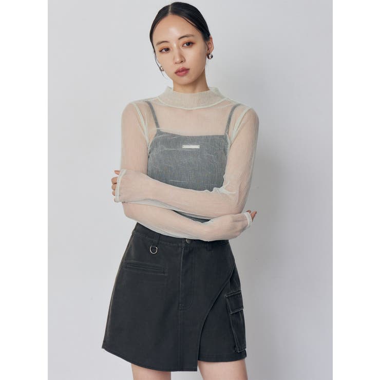 プリーツシアーハイネックトップス | MURUA | 詳細画像10 