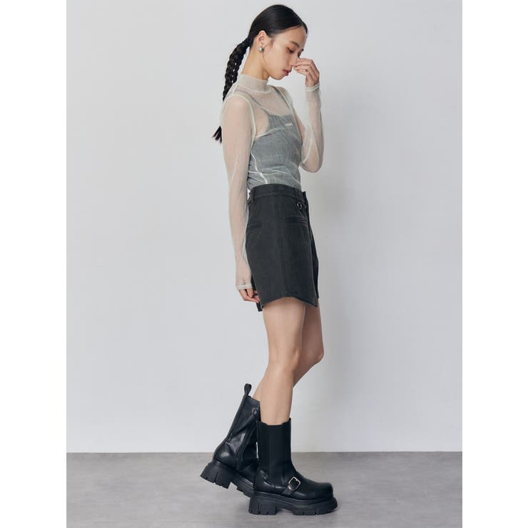 プリーツシアーハイネックトップス | MURUA | 詳細画像12 