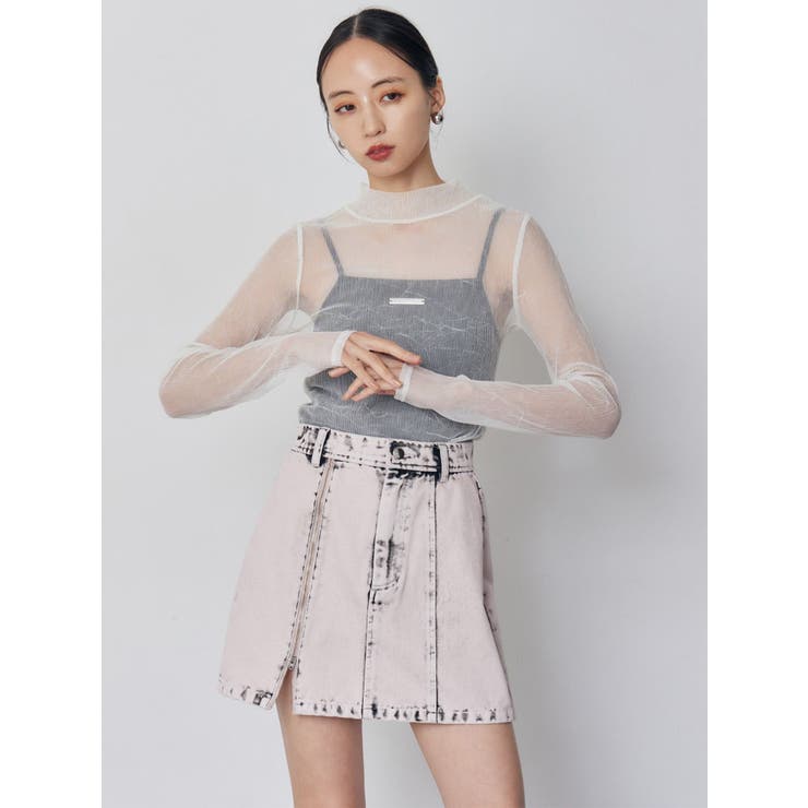 プリーツシアーハイネックトップス | MURUA | 詳細画像14 