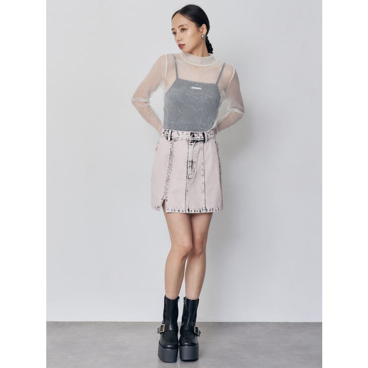 プリーツシアーハイネックトップス | MURUA | 詳細画像17 