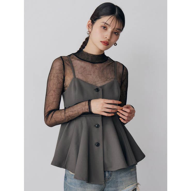 プリーツシアーハイネックトップス | MURUA | 詳細画像21 