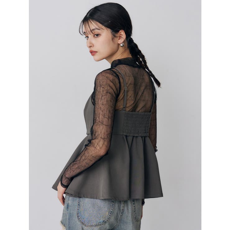 プリーツシアーハイネックトップス | MURUA | 詳細画像22 