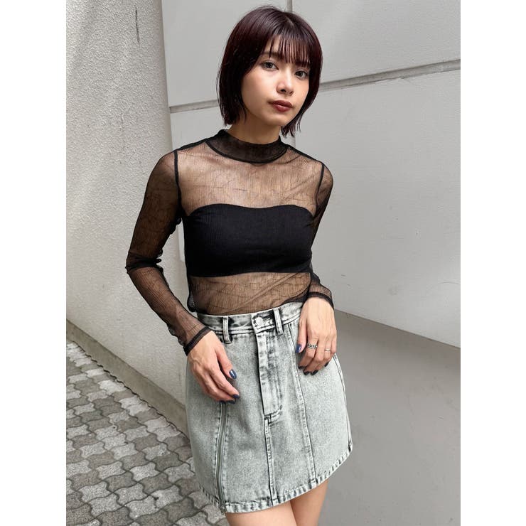 プリーツシアーハイネックトップス | MURUA | 詳細画像26 